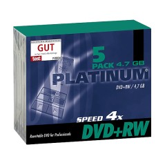 Platinum DVDRW 47GB 5 Pcs